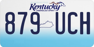 KY license plate 879UCH