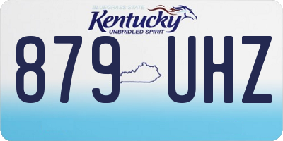 KY license plate 879UHZ