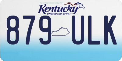 KY license plate 879ULK