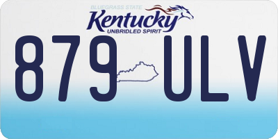 KY license plate 879ULV