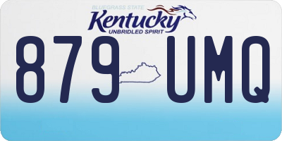 KY license plate 879UMQ