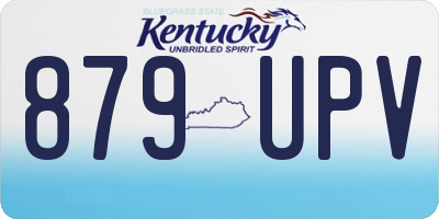 KY license plate 879UPV