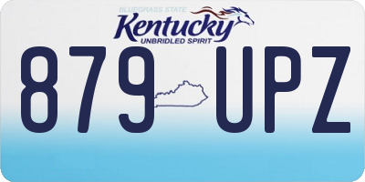 KY license plate 879UPZ