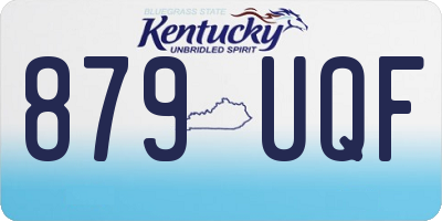KY license plate 879UQF