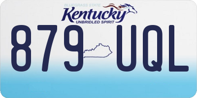 KY license plate 879UQL