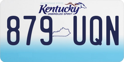 KY license plate 879UQN