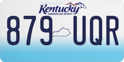 KY license plate 879UQR