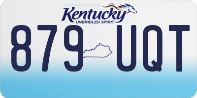 KY license plate 879UQT