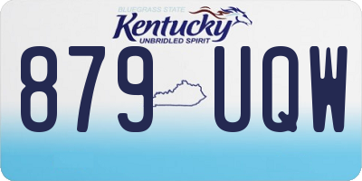KY license plate 879UQW