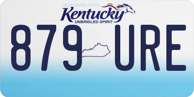 KY license plate 879URE