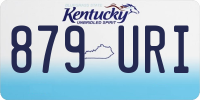 KY license plate 879URI