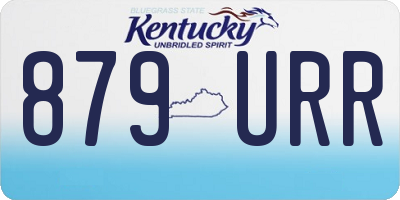 KY license plate 879URR