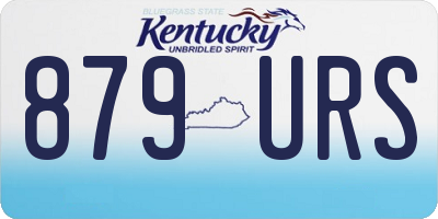 KY license plate 879URS
