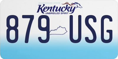 KY license plate 879USG