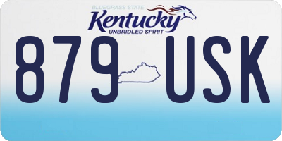 KY license plate 879USK