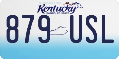 KY license plate 879USL