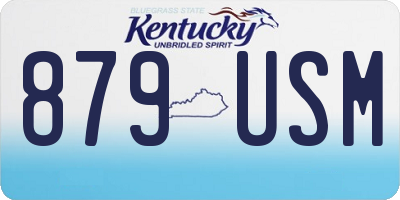 KY license plate 879USM
