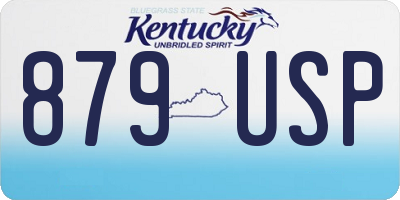 KY license plate 879USP