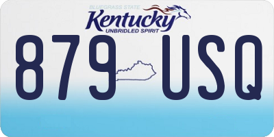 KY license plate 879USQ