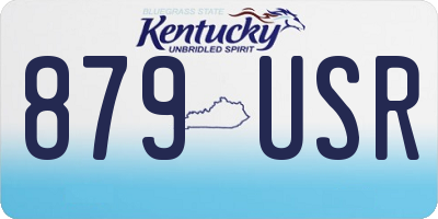 KY license plate 879USR