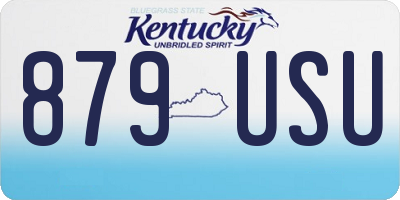 KY license plate 879USU