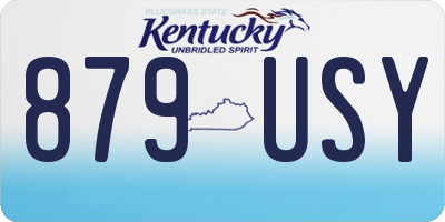 KY license plate 879USY