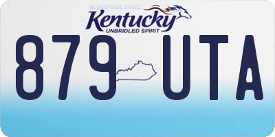 KY license plate 879UTA