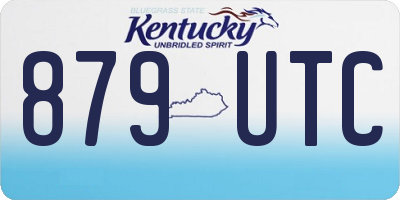 KY license plate 879UTC