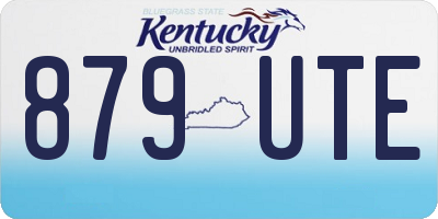 KY license plate 879UTE