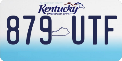 KY license plate 879UTF
