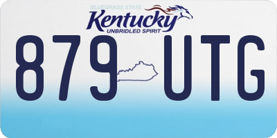 KY license plate 879UTG