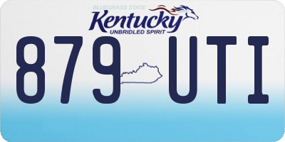KY license plate 879UTI