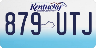 KY license plate 879UTJ