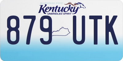 KY license plate 879UTK