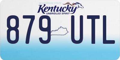 KY license plate 879UTL