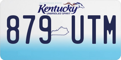 KY license plate 879UTM