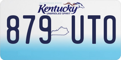 KY license plate 879UTO