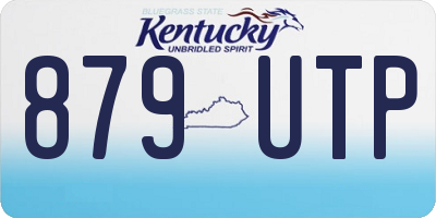 KY license plate 879UTP