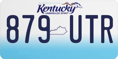 KY license plate 879UTR