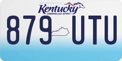 KY license plate 879UTU