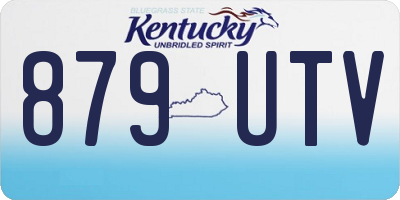 KY license plate 879UTV