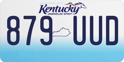 KY license plate 879UUD