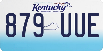 KY license plate 879UUE