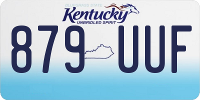 KY license plate 879UUF