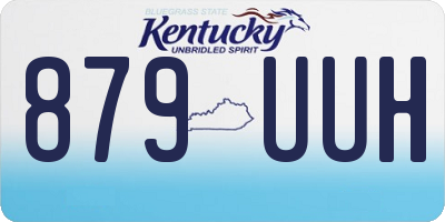 KY license plate 879UUH