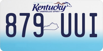 KY license plate 879UUI