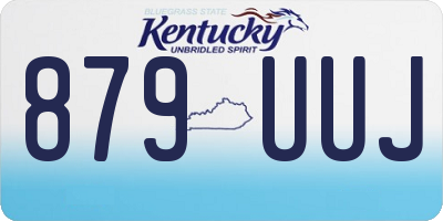 KY license plate 879UUJ
