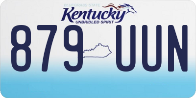 KY license plate 879UUN