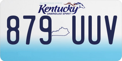 KY license plate 879UUV