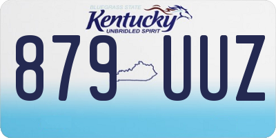 KY license plate 879UUZ